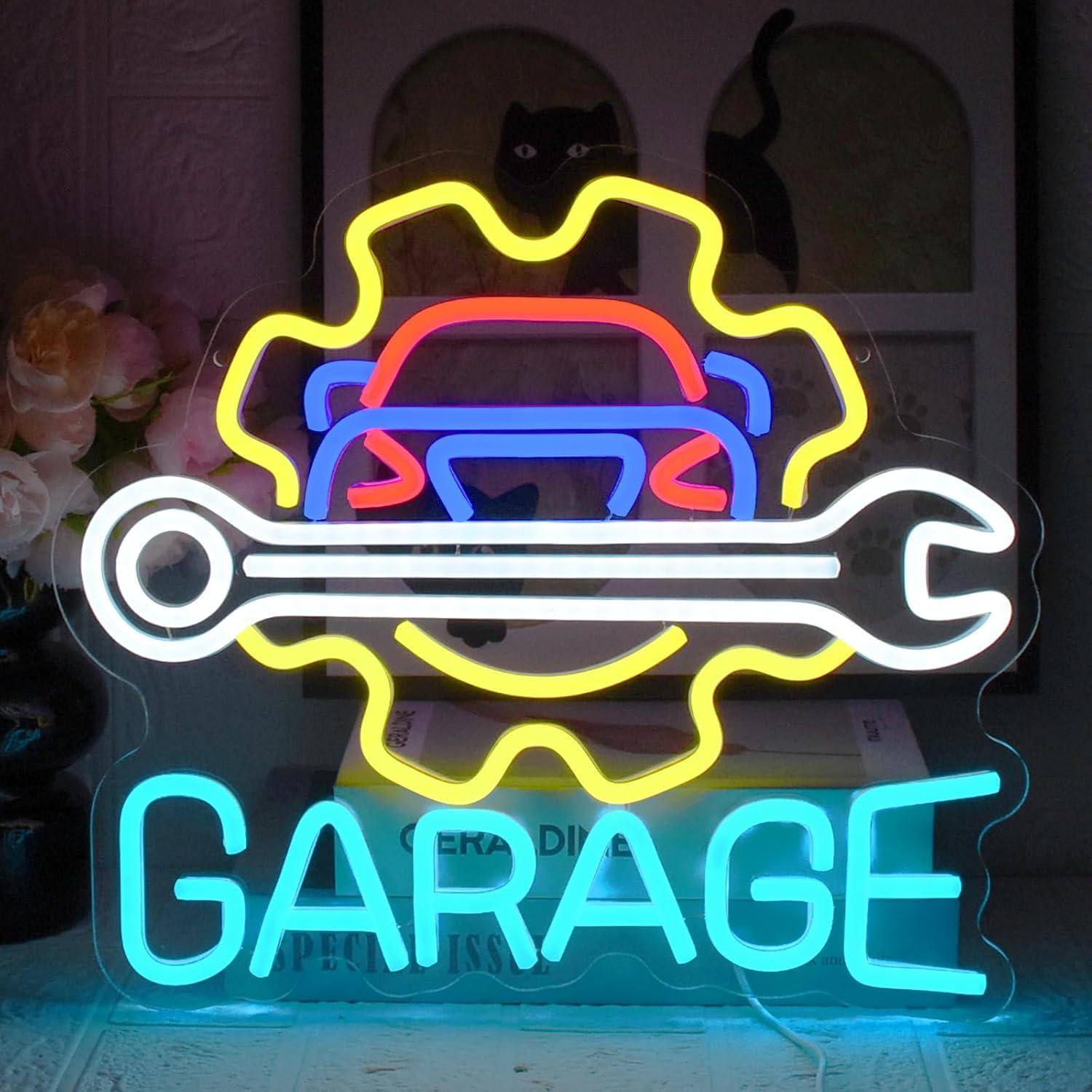 Auto Repair Shops - Enseigne néon LED USB à intensité