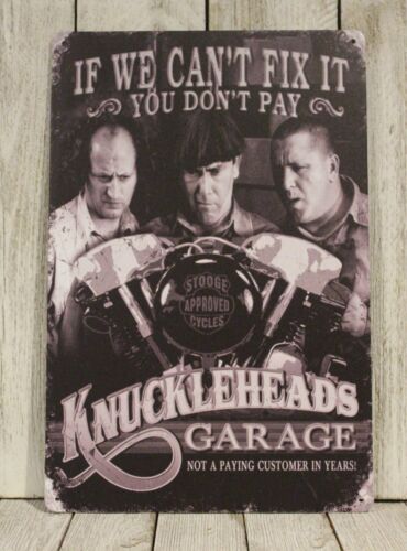Auto Repair Shops - Panneau en métal Knuckleheads Garage, 3