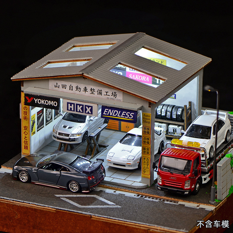 Auto Repair Shops - Kit de Diorama d'Atelier de Réparation