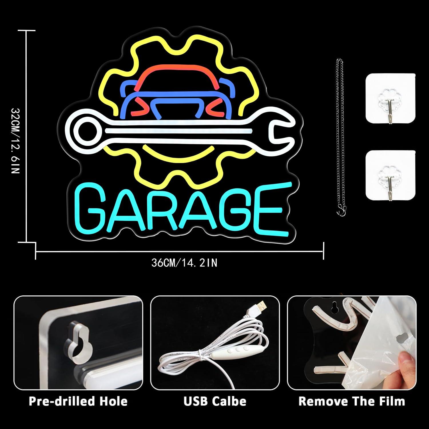 Enseigne néon LED USB à intens - Auto Repair Shops avis et prix